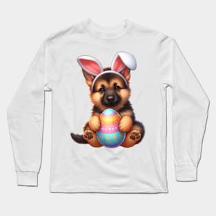 Easter German Shepherd Dog Long Sleeve T-Shirt